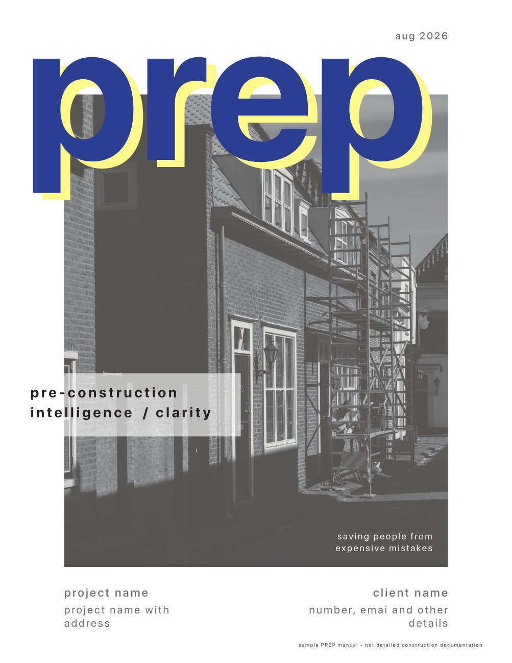 Cover of the sample PREP manual